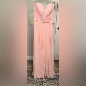 Pink strapless Bridesmaid dress